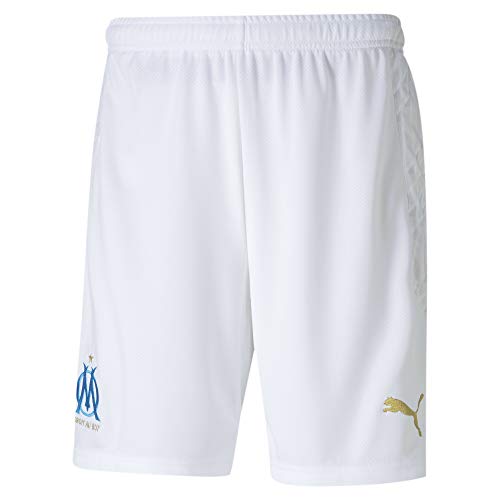 PUMA Om Shorts Replica, Pantaloncini Uomo, White-Blue Azur, XXL