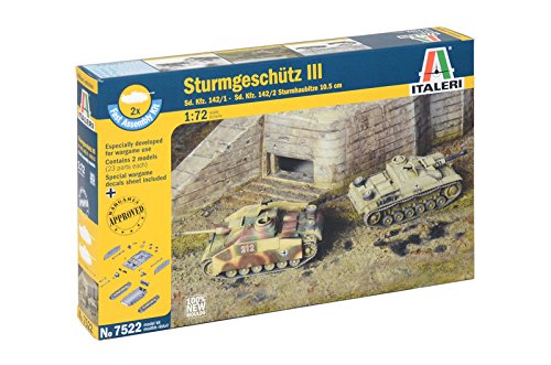 Italeri 7522 - Sd.Kfz 142/1 Sturmgesch.III - Fast Assembly (2 Pcs) Model Kit Scala 1:72