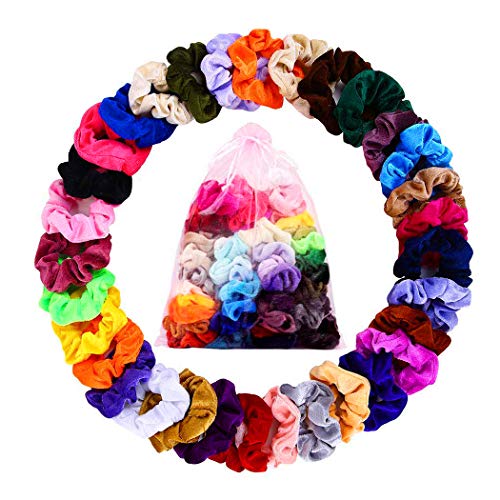 Scrunchies Velluto Vsco Girl 23 Elastici Capelli Fasce per Capelli Donna Bambina Ragazza Accessori Donna Assortiti Splendidi Colori di Tendenza Morbidi Eleganti