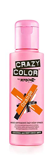 Crazy Color Crema Colorante Vegetale per Capelli , Orange n.60 – 100ml