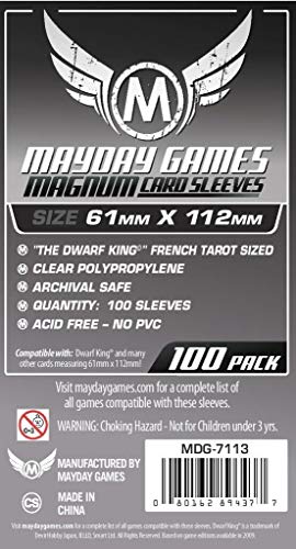 Mayday Games MDG7113 - Buste Protettive Carte, 61x112 mm, 100