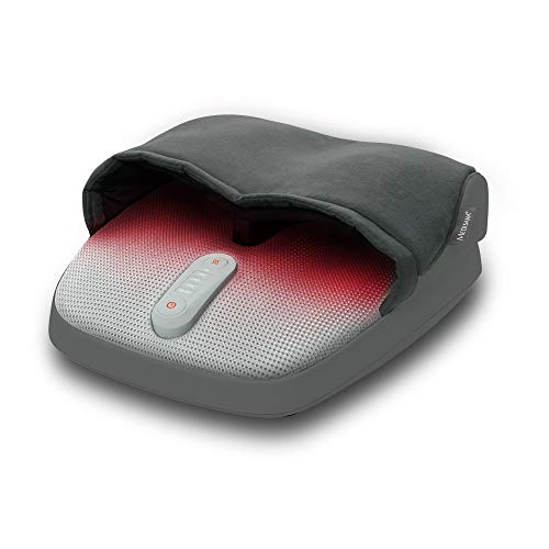 Medisana FM 885 Massaggiatore per Piedi Shiatsu, Elettrico, Funzione Luce Rossa, Funzione Riscaldamento, 3 Velocità, Massaggio Shiatsu per Stimolare la Circolazione e Massaggio a Compressione