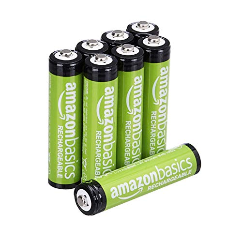 Amazon Basics - Batterie AAA ricaricabili, pre-caricate, confezione da 8 (l’aspetto potrebbe variare dall’immagine)