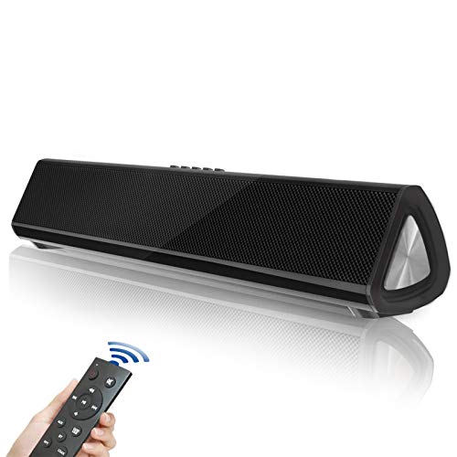 Fityou 【Versione Innovazione】 Soundbar TV, 5.0 Bluetooth Altoparlante, Soundbar Suono Surround Home Theater Bluetooth per TV, PC, Mobile, Suono Potente, RCA/AUX/Bluetooth, con Telecomando
