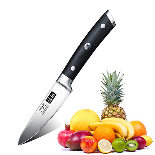 SHAN ZU Coltelli per Frutta Professionali Acciaio al Carbonio Coltello da Cucina 9.5cm (3.75 inch) con Confezione Regalo - CLASSIC Series