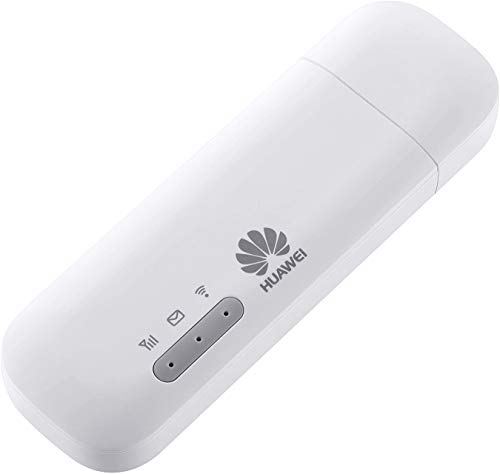 HUAWEI E8372h-320 LTE/4G 150 Mbps USB Mobile Wi-Fi Dongle (bianco) - Da utilizzare con qualsiasi scheda SIM in tutto il mondo (nuovo modello 2020)