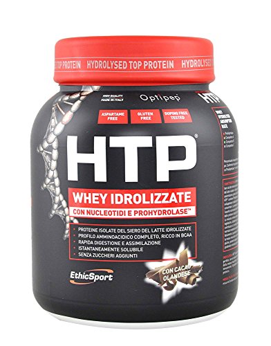 ETHICSPORT - HTP - Whey idrolizzate con nucleotidi e ProHydrolaseÂ® - Barattolo da 750 g - VANIGLIA - -