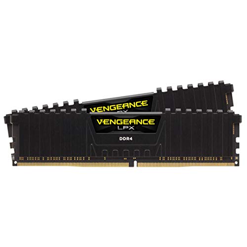 Corsair VENGEANCELPX16GB (2x 8GB) DDR4 3600(Pc4-28800) C181.35V Desktop Memory – Black, dissipatore calore
