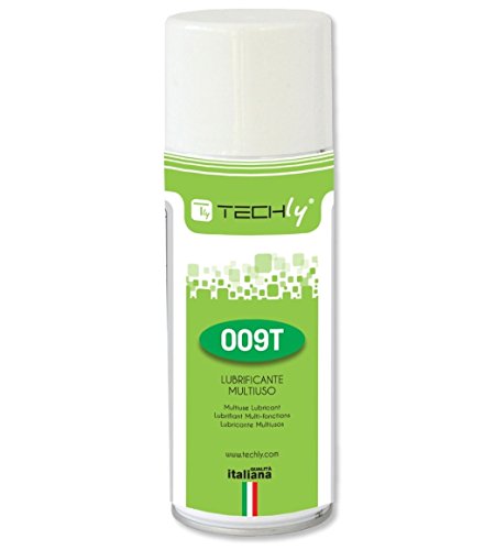 Techly ICA-CA 009T Spray Lubrificante ad Alte Prestazioni, 400 ml