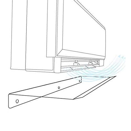 Deflettore in Plexiglass Trasparente per Condizionatori - Deviazione per Aria Condizionata da interni Soggiorno Camera Ufficio