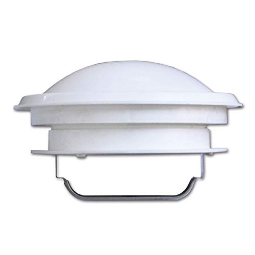 Ventilatore a fungo da tetto per caravan, camper, caravan, barca bianca con chiusura a scatto