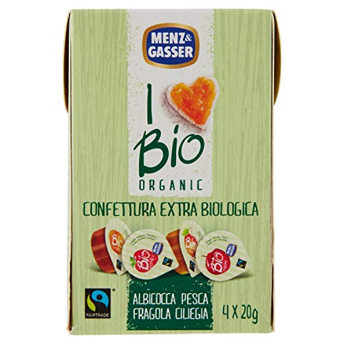 Menz & Gasser Bio Confettura Extra Monodose Assortita - 10 Confezioni da 80 g