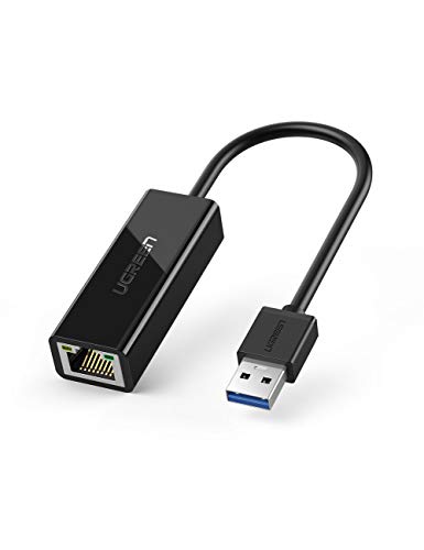 UGREEN Adattatore di Rete 1000Mbps Ethernet USB 3.0 a RJ45 Gigabit LAN per Nitendo Switch Laptop Windows 10/8.1/8/ 7/ Vista/XP Linux Mac OS 10.6 Smartbox ECC