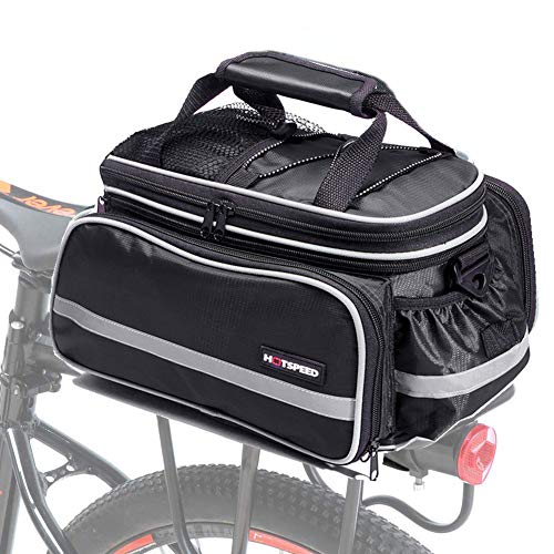 Selighting Bici Borsa Posteriore Cremagliera 10L-25L Multifunzionale Pacchetto Zaino Borsa da Bicicletta Borse Laterali per Mountain Bike Bicicletta Ciclismo MTB (Nero)