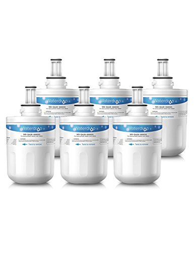 Waterdrop DA29-00003G sostituzione cartuccia filtro acqua frigorifero per Samsung Aqua Pure Plus DA29-00003G, DA29-00003B, DA29-00003A, DA97-06317A, HAFCU1/XAA, HAFIN2/EXP, APP100/1, WSS-1, WF289 (6)