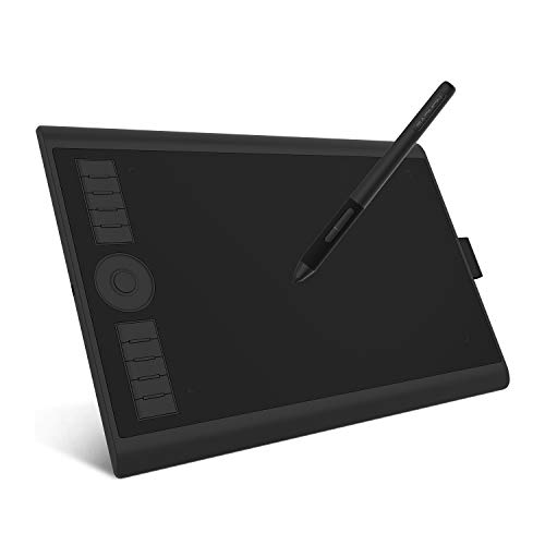 GAOMON M10K PRO - tavoletta Grafica con Penna AP32 Senza Batteria, Supporto della Funzione OTG, Compatibile con telefoni Windows/Mac/Android