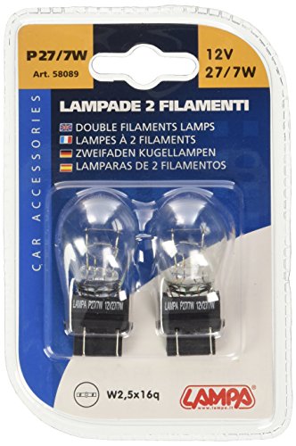 Lampa 58089 Lampada 2 Filamenti, P27, 7W, 12V