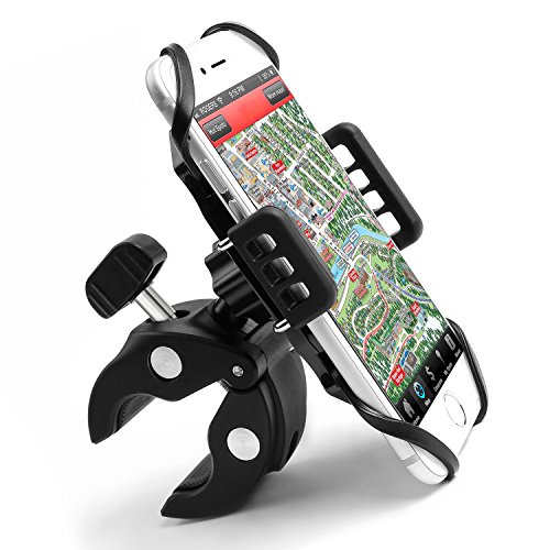 MYCARBON Supporto Cellulare - Porta Cellulare per Moto Bici Scooter MTB, Ruotabile 360°, per Telefono Smartphone entro 6 Pollici, Robusto Regolabile, Anti-graffio