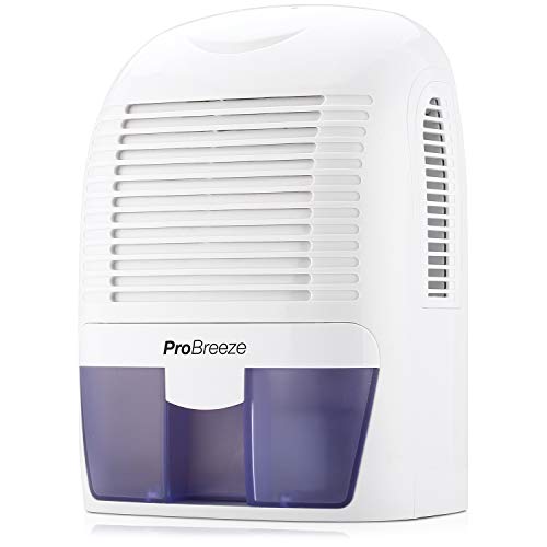 Pro Breeze PB-03-EU, Mini Deumidificatore per ambienti, contro umidità e muffa in casa, bagno, camera da letto o roulotte, 1500 ml