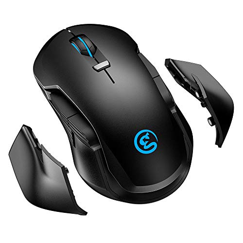 Mouse Gaming RGB Personalizzabile, GameSir GM300 Mouse da Gioco Senza Fili, Wireless Gaming Mouse 2.4GHz Mouse 16000 DPI 5 Livelli Regolabili per PC Notebook Laptop Computer Casa Ufficio