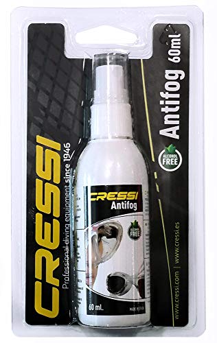 Cressi Premium Anti Fog, Spray Antiappannante per Maschere Sub e Occhialini Nuoto Unisex Adulto, Trasparente, 60 ml
