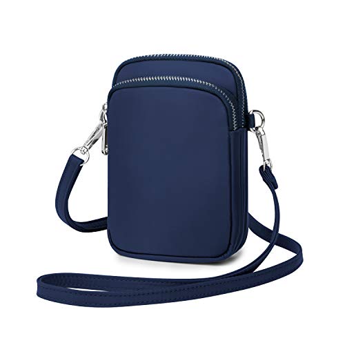 Wind Took Borsa per Telefono a Tracolla da Donna Piccola Borsa per cellulare Borsa a Tracolla per Cellulare Portafoglio a Tracolla Crossbody Bag Portamonete 11 x 5 x 17cm Blu