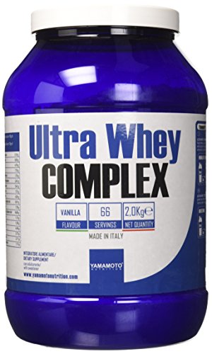 Yamamoto Nutrition Ultra Whey COMPLEX integratore alimentare per sportivi a base di proteine del siero di latte concentrate (Whey Concentrate) ed Isolate (Whey Isolate) (Vaniglia, 2000 grammi)