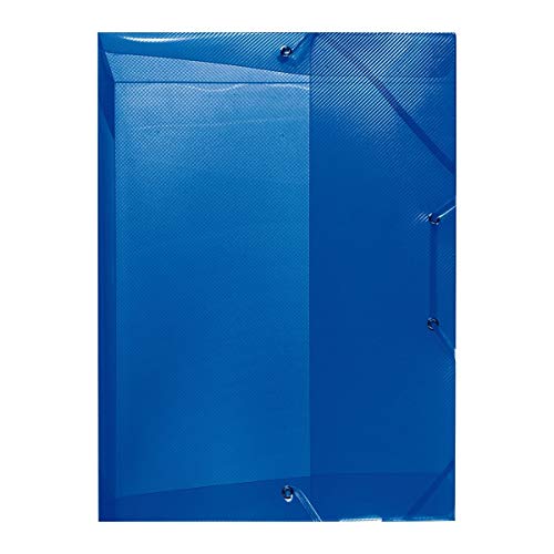 Herlitz 1948686 scatola a quaderno A4, larghezza dorso 4 cm, PP, colore: blu traslucido rücken 4 cm Blau