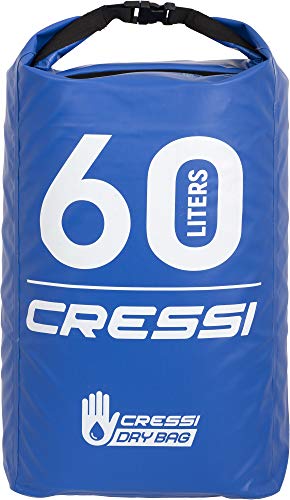 Cressi Dry Bag, Sacca/Zaino Impermeabile per Attività Sportive Unisex Adulto, Blu, 60 LT