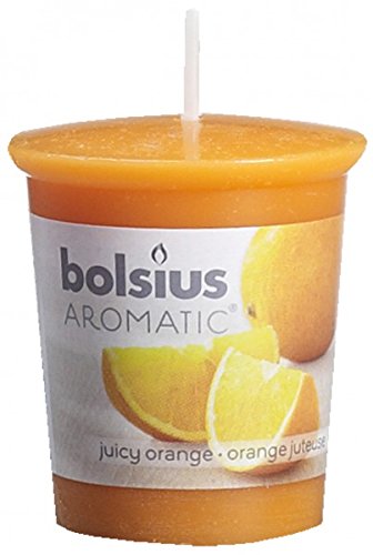 Bolsius Cero Piccolo profumato, Cera, Juicy Orange, 4.5x4.5x5.4 cm