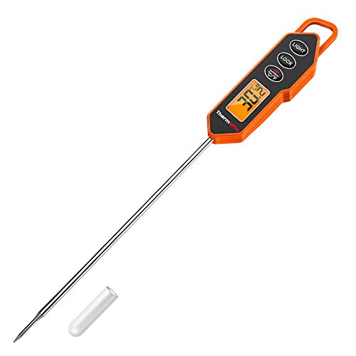 ThermoPro TP01H Termometro da Cucina Digitale con Sonda da 13,5 cm Termometro per Carne a Lettura Istantanea per Cottura Alimenti Dolci Termometro per Barbecue Friggere Olio con Retroilluminazione