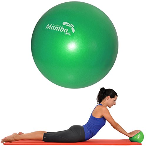 Mvs PALLA 25-27 cm MORBIDA +2 Tappi +Cannuccia, Pilates Ginnastica Yoga Gym SOFT OVER BALL - VERDE