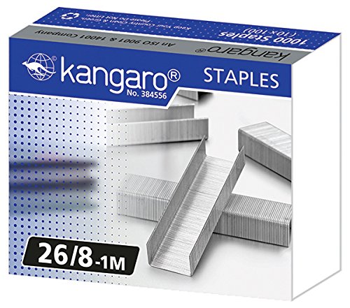Kangaro ka26/81 m punti per cucitrice punto 26/8 – 1 m, 1000 pezzi