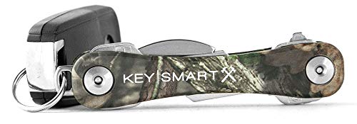 KeySmart Rugged - portachiavi multifunzione con apribottiglie e clip da tasca per le tasche (max. 14 chiavi, mimetico)