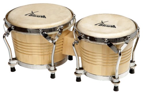 XDrum Bongo Pro in Legno e Pelle Naturale