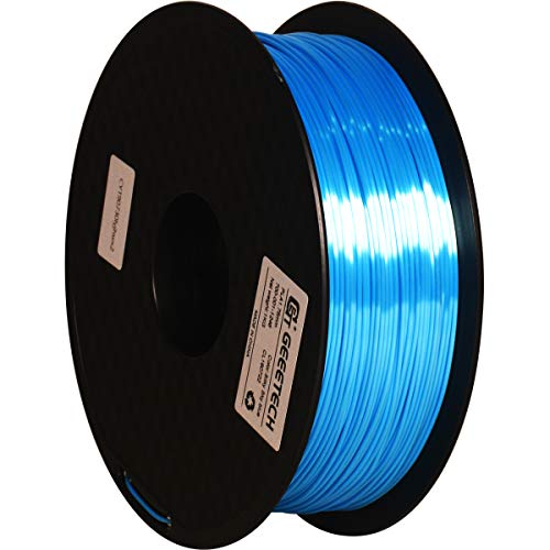 GEEETECH PLA Silk filament 1.75mm, Stampante 3D Filament PLA 1kg Spool (sky blue)