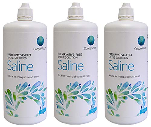 Coopervision - Soluzione salina senza conservanti, confezione da 3 x 360 ml