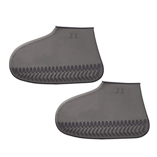 LIOOBO Copriscarpe in silicone da 1 paio -Per pioggia antiscivolo impermeabile riutilizzabile- Protezione per viaggiare all'aperto Taglia XL (45-48 yard)