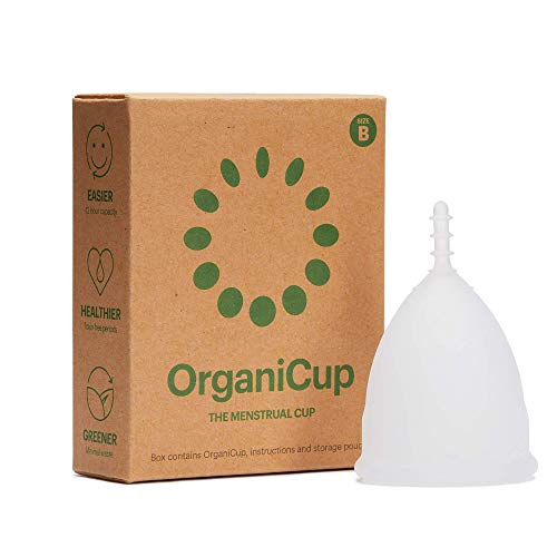 Coppetta mestruale OrganiCup - Taglia B/Grande - Vincitrice degli AllergyAwards 2019 - Approvata dalla FDA - Morbida, flessibile, riutilizzabile, in silicone per uso medicale