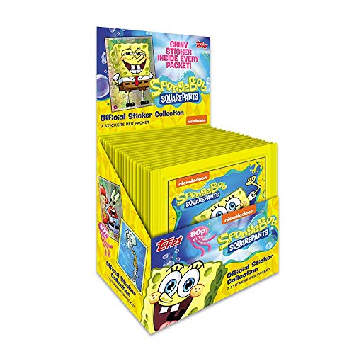 Topps - Display 30 pezzi di: Spongebob - Cromi + Lettera, Colore (67268D)