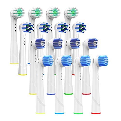 Testine di ricambio per spazzolino Braun Oral B – Testine di ricambio per spazzolino da denti, include 4 croci, 4 GumCare, 4 Precision & 4 Sensitive Brush Heads, Gum Health 16 Count