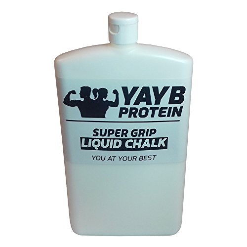 YAYB Super Grip Liquid Chalk - Gesso liquido, 300 ml confezione più grande, per sollevamento pesi/arrampicata su roccia/ginnastica/bodybuilding/powerlifting/strongman/yoga