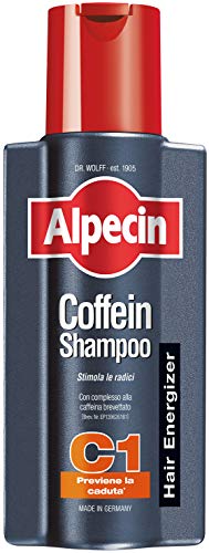 Alpecin Coffein Shampoo C1, 1 x 250 ml – Lo shampoo alla caffeina che previene la caduta dei capelli