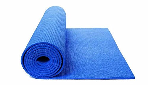 Vet italy Tappetino Yoga Tappeto Palestra Fitness Aerobica Pilates Ginnastica materassino Colore Blu