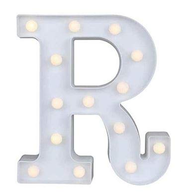 Yuna Lettere Luminose LED Lettere Decorative a LED Lettere dell'alfabeto Bianco (R)