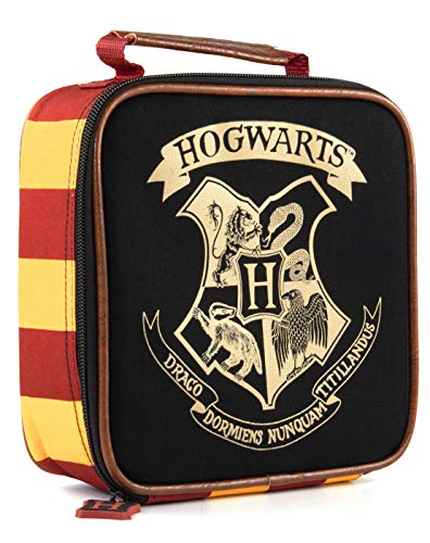 Harry Potter Hogwarts Crest Borsa pranzo isolata ufficiale con cerniera Borsa