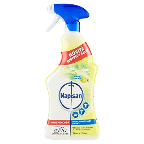 Napisan Spray Igienizzante Bagno Limone e Menta, 3 Confezioni da 750 ml