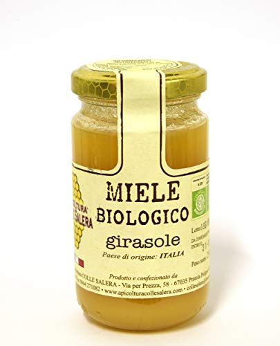 Miele biologico di Girasole - Italiano non Pastorizzato | Apicoltura Colle Salera … (250 gr)