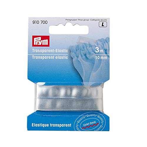 Prym - Elastico Trasparente, 3 m x 10 mm