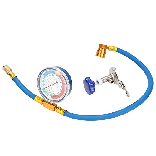 iFCOW Manometro di Misurazione della Ricarica R134a Raccordo R12 Tubo di Ricarica del Refrigerante del Sistema di Misurazione del Tubo di Ricarica